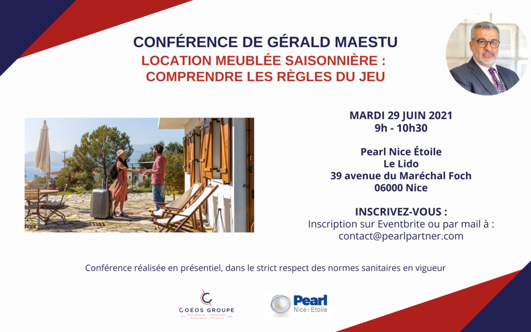 Conférence : Location meublée saisonnière, comprendre les règles du jeu