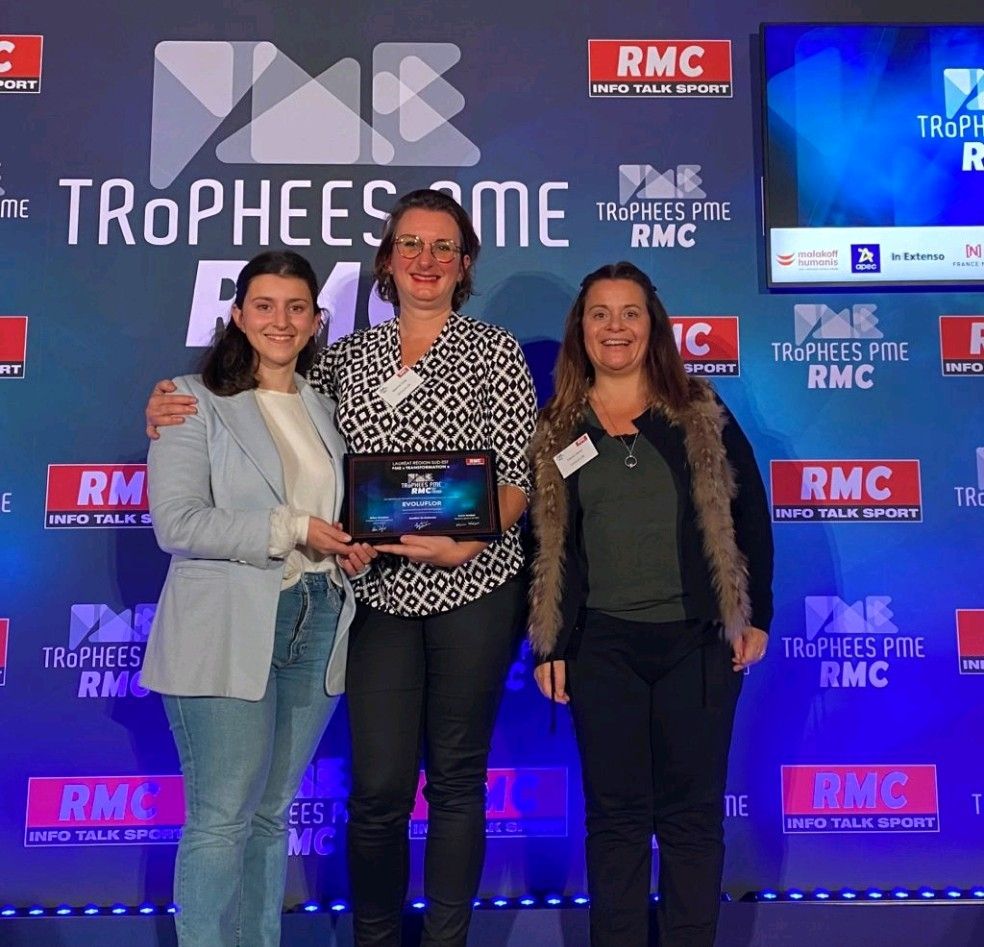 Rétrospective 2021 COÉOS groupe : Evoluflor remporte le trophée région sud est dans la catégorie transformation des trophées PME de RMC