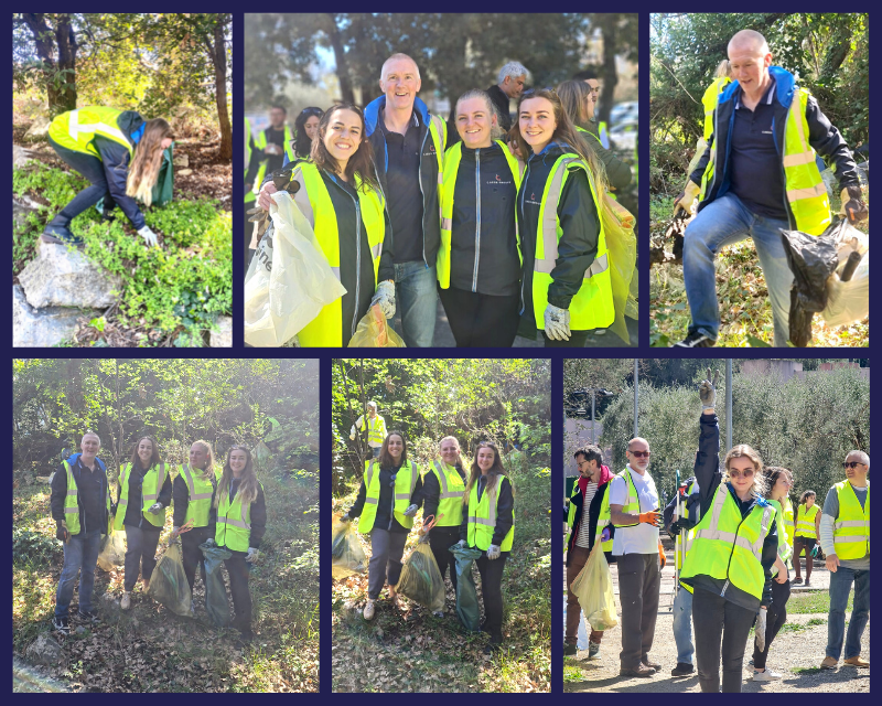 Équipe COÉOS Groupe - Clean Up Day - Valbonne Sophia Antipolis - COÉOS Immobilier - Assuréos - RedFX